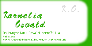 kornelia osvald business card